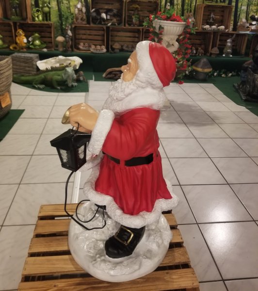 Weihnachtsmann mit Laterne, stehend